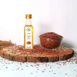 Hillpure Organic Premium Cold Pressed Flaxseed Oil,100% Pure & Natural, Edible Flaxseed Oil, Alsi Seed Oil, For Face, Hair & Body (65 ml Glass Bottle)
