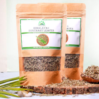 Hillpure Organic Rosemary Leaves | 100% Pure & Natural | For Cooking Seasoning Pasta, Soups, Salad, Chicken, Herbs Bread, Tea | From Uttarakhand | (50 gm+50 gm)
