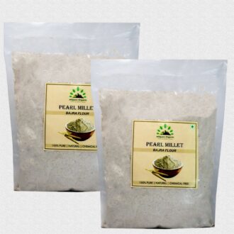 Hillpure Organic Pearl Millet Flour, Bajra Flour, Bajre ke atta, For Weight Loss & Digestive Health (1 + 1 kg), Pack of 2