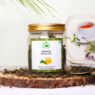 Hillpure Organic Premium Nettle Leaf Tea, Helps in Kidney Detox, Blood Sugar, Blood Purify, Loose, 100% Pure & Authentic, From Uttarakhand Hills (50 gm)
