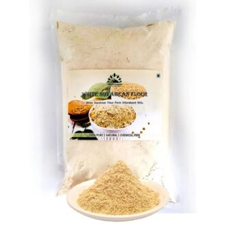 Hillpure Organic White Soyabean Flour | High Protein | Ancient Grain from Uttarakhand | 1 Kg