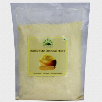 Hillpure Organic Maize Flour,Makki ka Atta, Naturaly Grown, Gluten Free, Rich in Micro-nutrients (1 Kg)